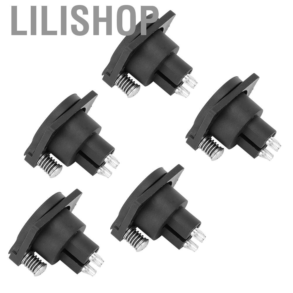 Lilishop 5Pcs Amazing Conduction Speed  XLR Plug Audio Socket Maintain Perfect Sound Quality for Residential Household