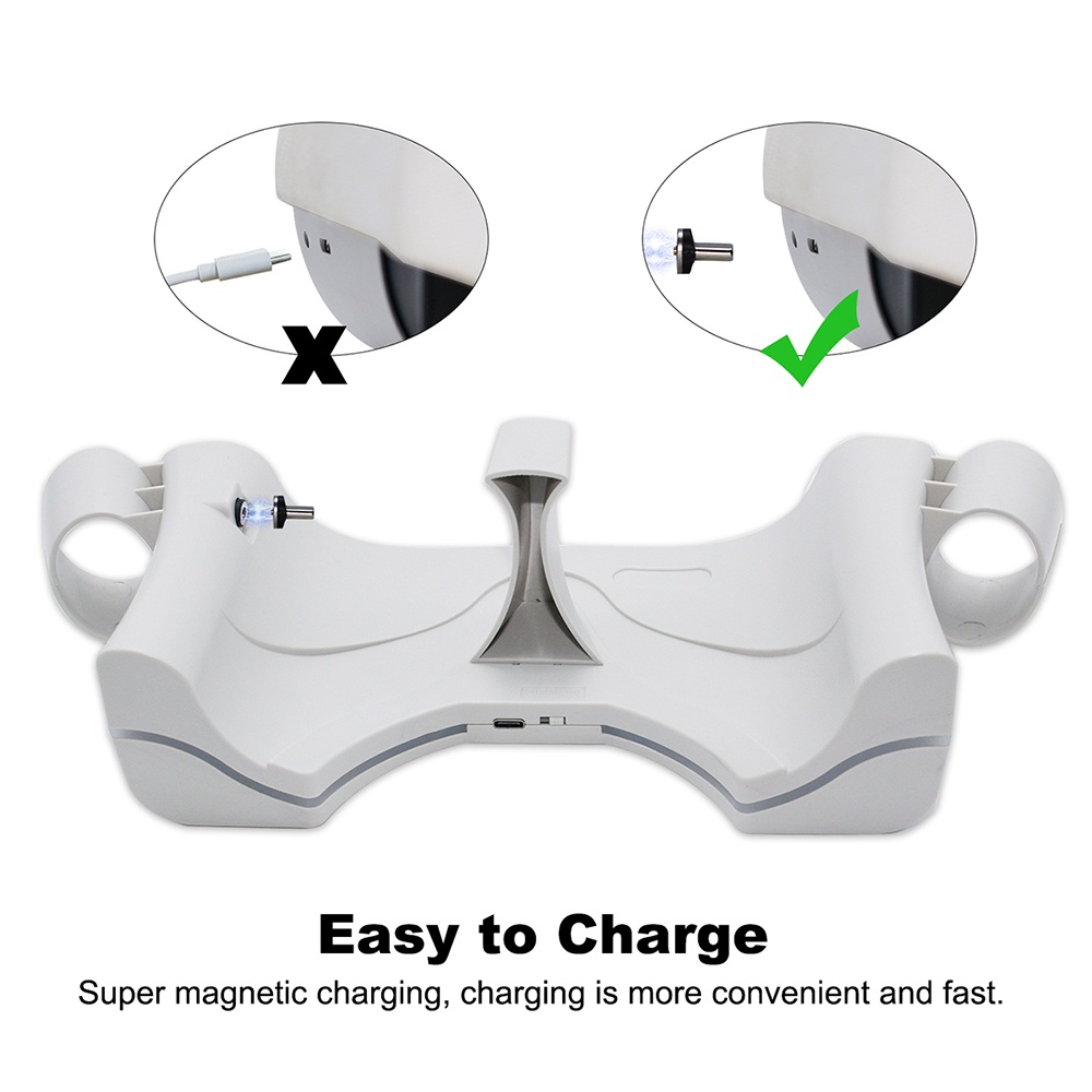 Ninki Đế Sạc Nhanh Cho Meta Oculus Quest 2, VR Có Dây Cáp Sạc Nhanh Cho Meta Oculus Quest 2 Giá Đỡ