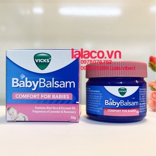 Kem bôi giữ ấm ngực BabyBalsam và BabyRub Vicks (50g)