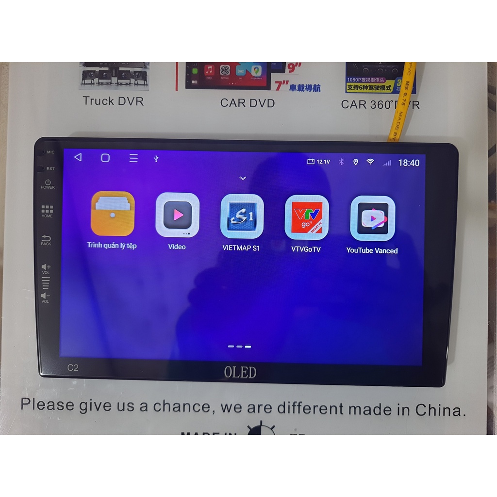 Màn Hình Android OLED C2  - Màn Hình DVD 9" 10" Cho Ô Tô - Điều Khiển Giọng Nói, Có Vietmap + Navitel