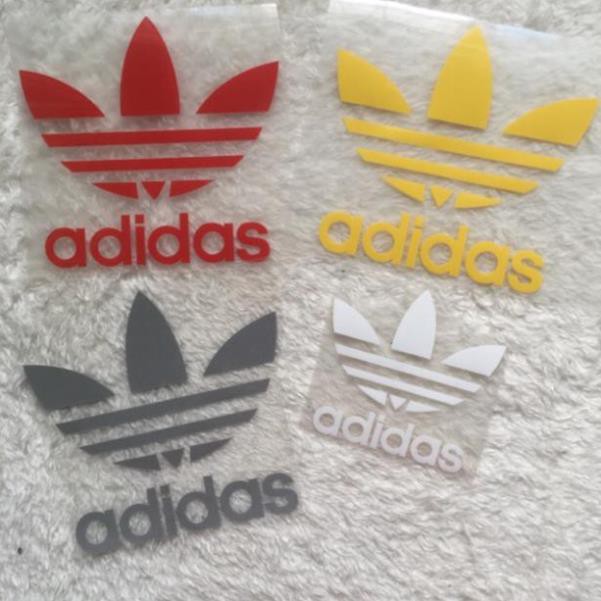 Phôi chuyển nhiệt Logo Adidas - hình dán nhiệt - Giá sỉ