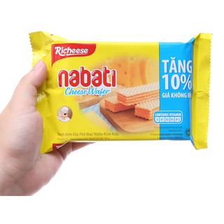 Bánh xốp nhân phô mai hoặc socola Nabati gói 52g