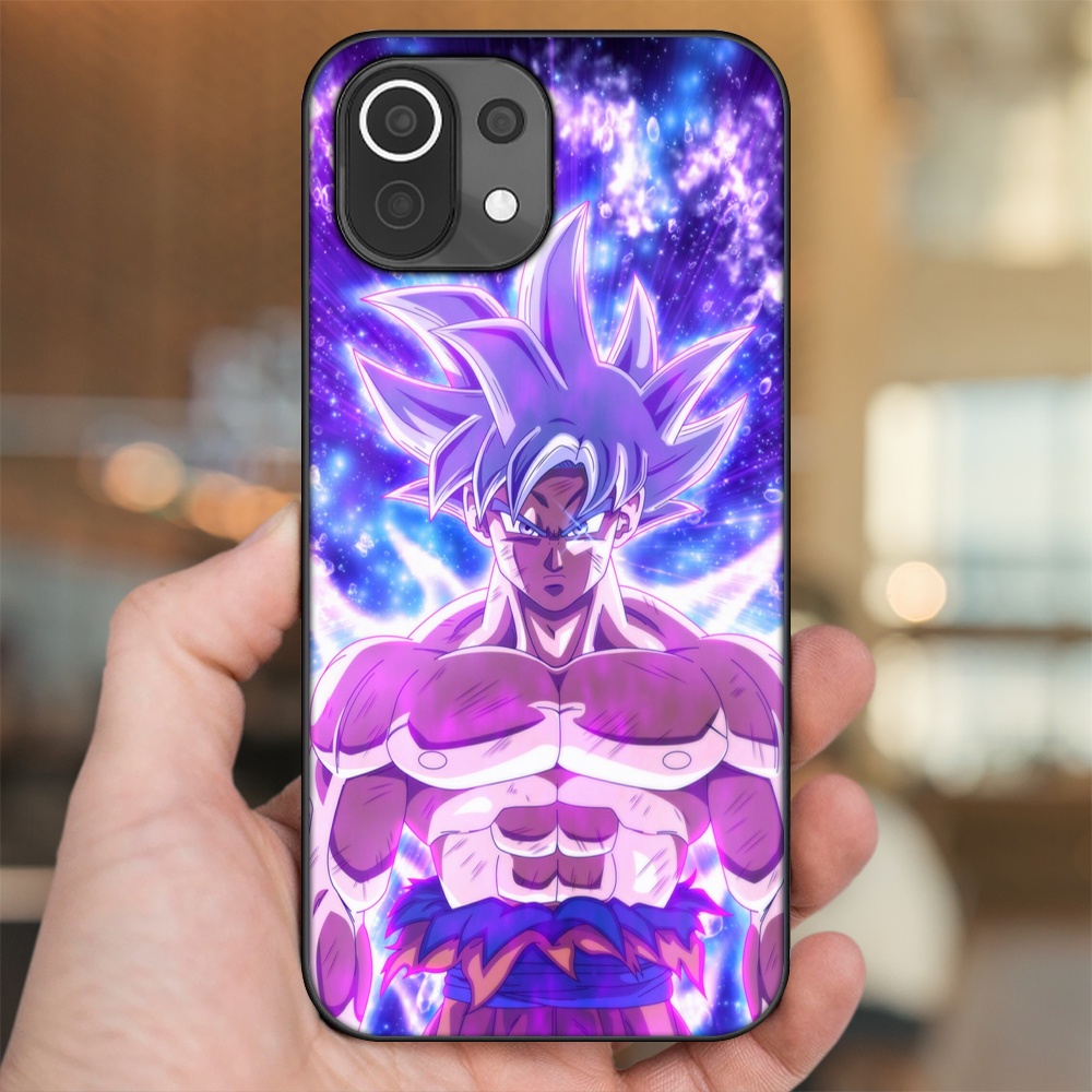 Ốp lưng Xiaomi Mi 11 Lite viền đen in hình Goku Dragon Ball