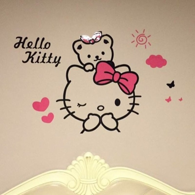 Decal nổi 3D Hello Kitty