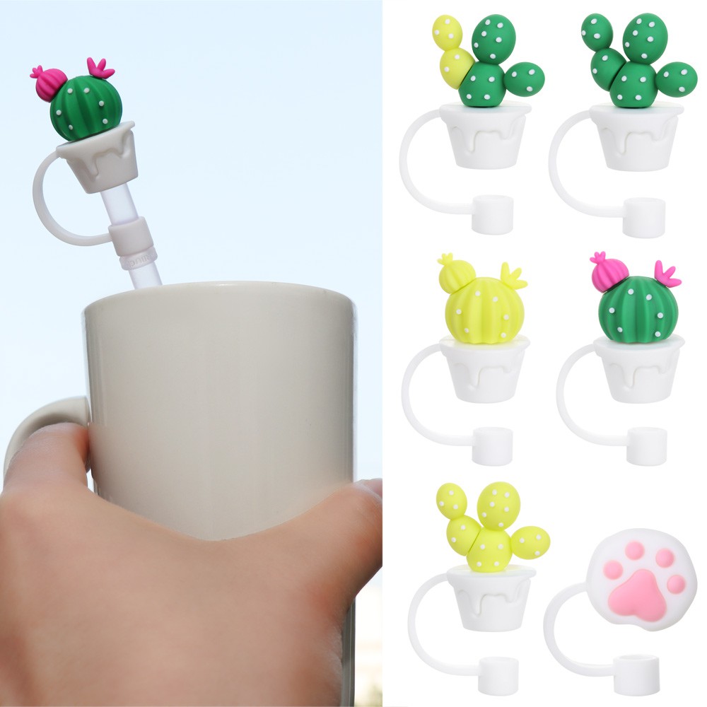Nắp Đậy Ống Hút Chất Liệu Silicon Hoạ Tiết Hoạt Hình Dễ Thương | BigBuy360 - bigbuy360.vn