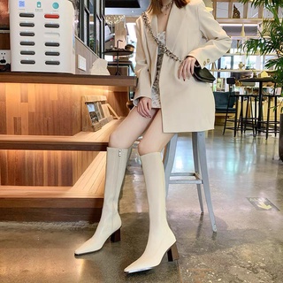 Giày bốt đùi cao gót đế cao 7cm tôn dáng