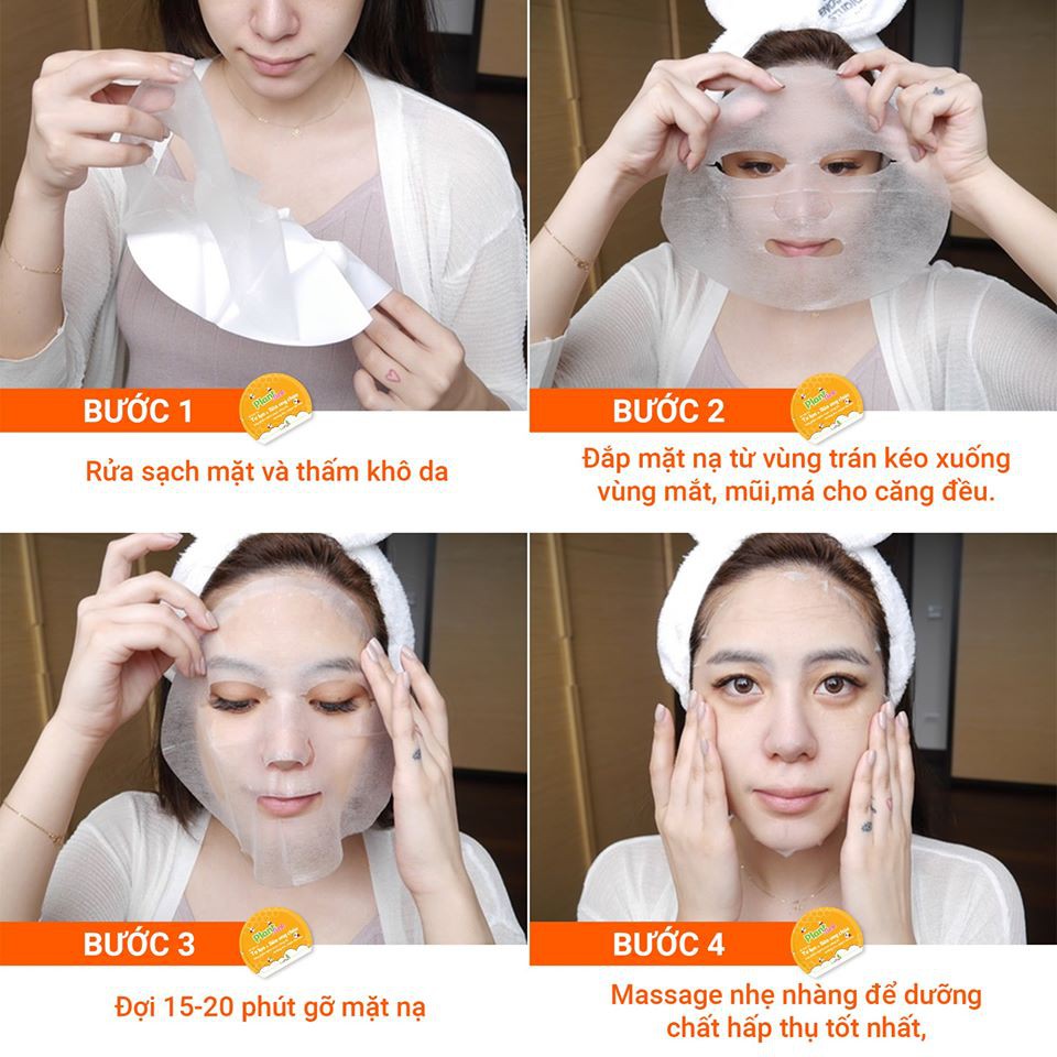 Mặt nạ Tơ lụa Sữa ong chúa L'asenta Plant Mask 1 miếng ngừa mụn, ngừa lão hóa, trắng da | Thế Giới Skin Care