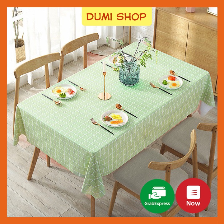 Khăn Trải Bàn Họa Tiết Vintage Caro Chống Thấm Nước Khăn Decor Phông Nền Chụp Ảnh - Dumi Shop