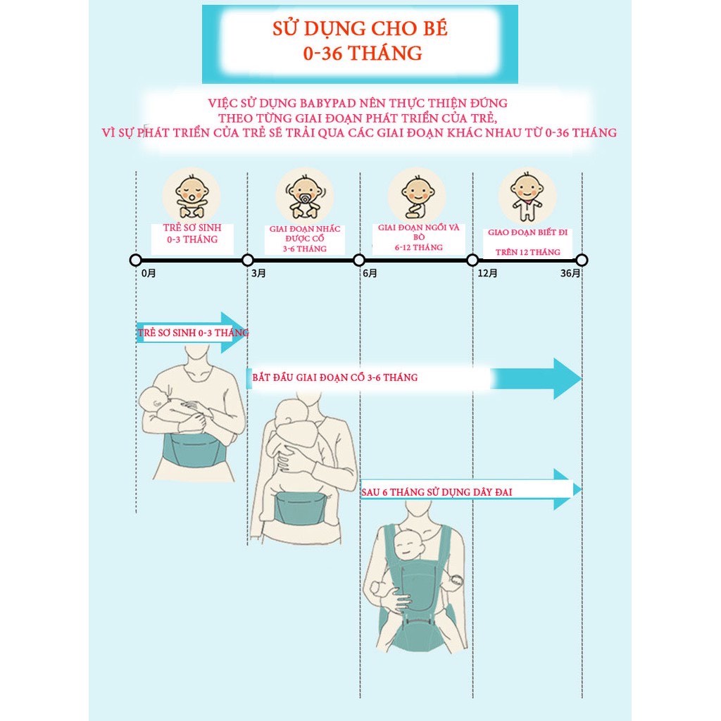 Địu Aixintu For Baby, địu em bé cao cấp