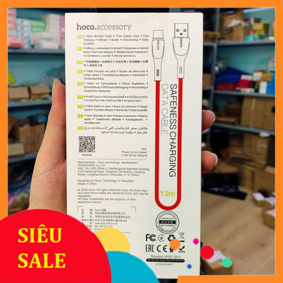 💓Xả Kho💓 Cáp Sạc Hoco U89 Type-C - 2,4A