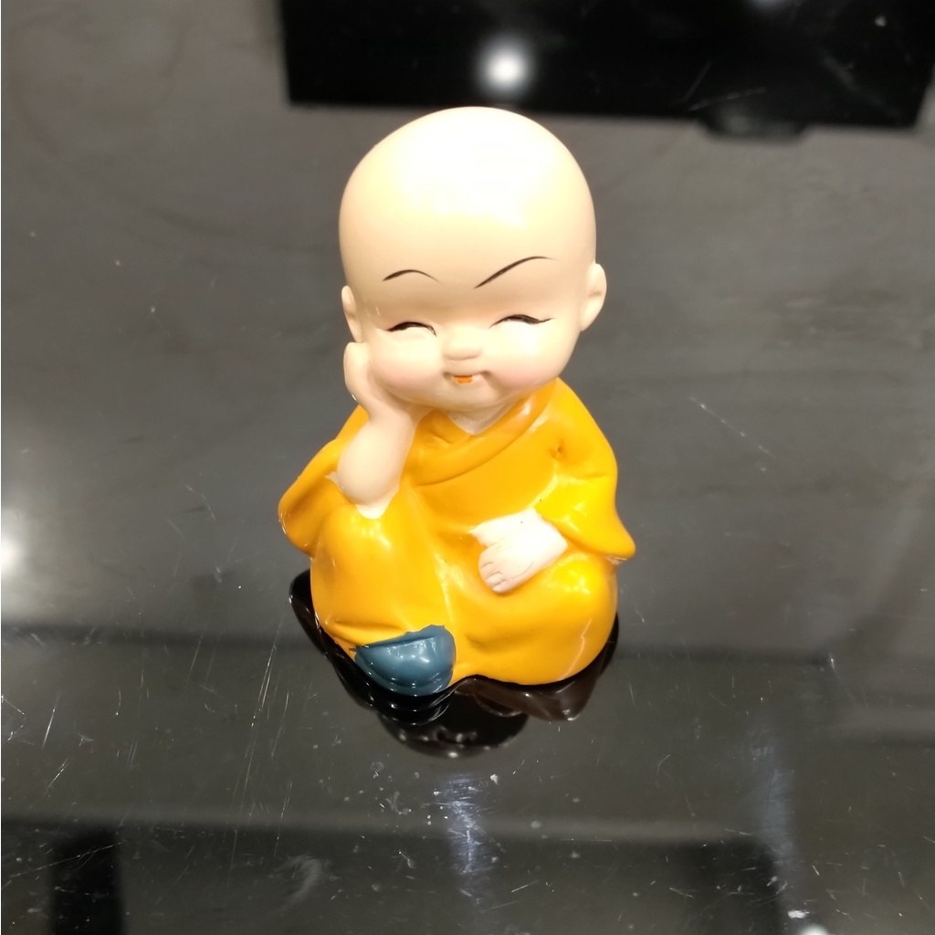 Bộ Tượng 4 Tiểu Hòa Thượng Tứ Không - Phật Phong Thủy Mini 4 Tư Thế, Trang Trí Xe Hơi, Để Bàn Làm Việc THT04