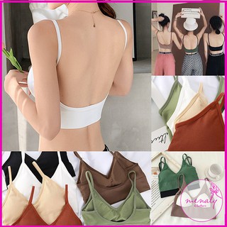 Áo bra khoét lưng sâu, không lộ áo trong, có sẵn lớp đệm ngực chắc chắn, hàng ôm người thoải mái-BL09