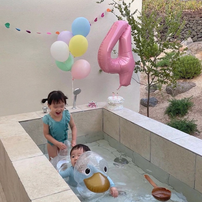 Bong Bóng Số 0-9 32 Inch Trang Trí Tiệc