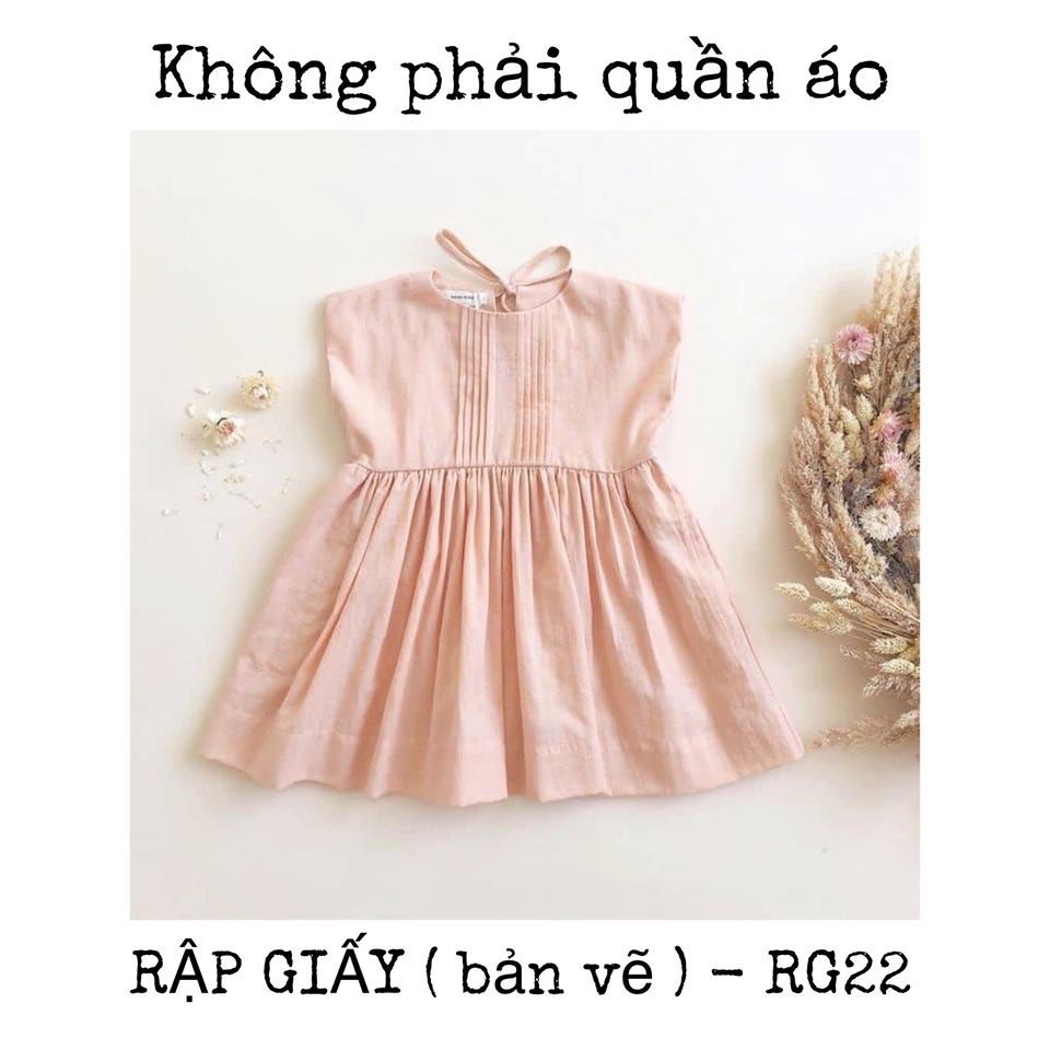 219 Rập giấy_ váy bé gái(1-10t)