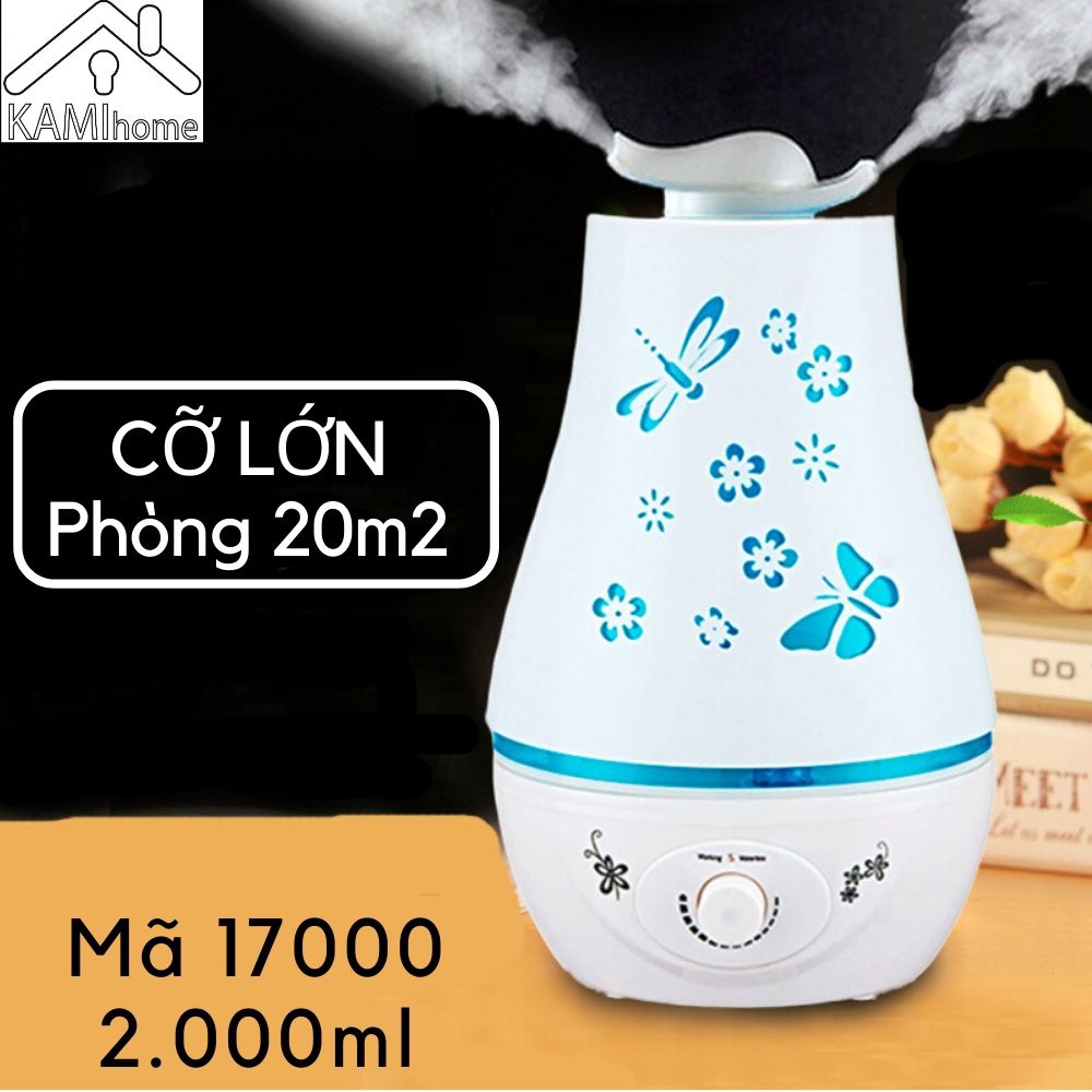 Máy tạo ẩm phun sương cỡ Lớn tạo Ion chống bụi mịn không tỏa nhiệt cho phòng >20m2 mẫu 2 Van và các mẫu khác