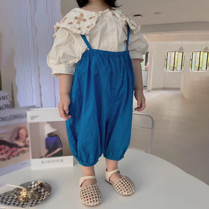 Bộ Quần Yếm Thời Trang Hàn Quốc Cho Bé Gái