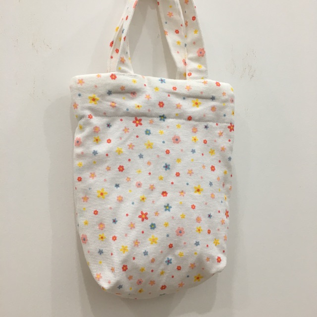 Túi tote xách tay handbag hoa nhí vintage
