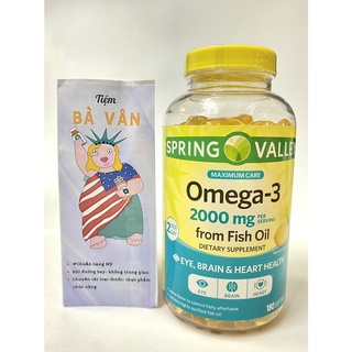 Omega 3 - dầu cá omega 3 2000mg spring valley hộp 120 viên date 2023