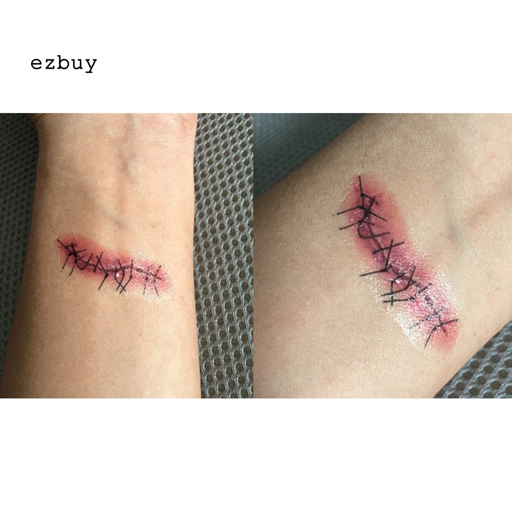 Hình Xăm Dán 3D Hóa Trang Halloween Độc Đáo