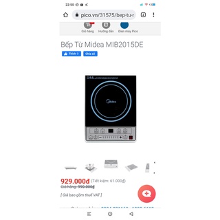Bếp từ Midea chính hãng