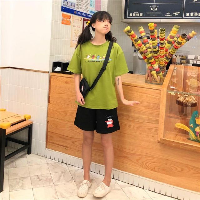[ Hình Thật % Phía sau ] Áo thun tay lỡ Ubisex Double Fifth Festival