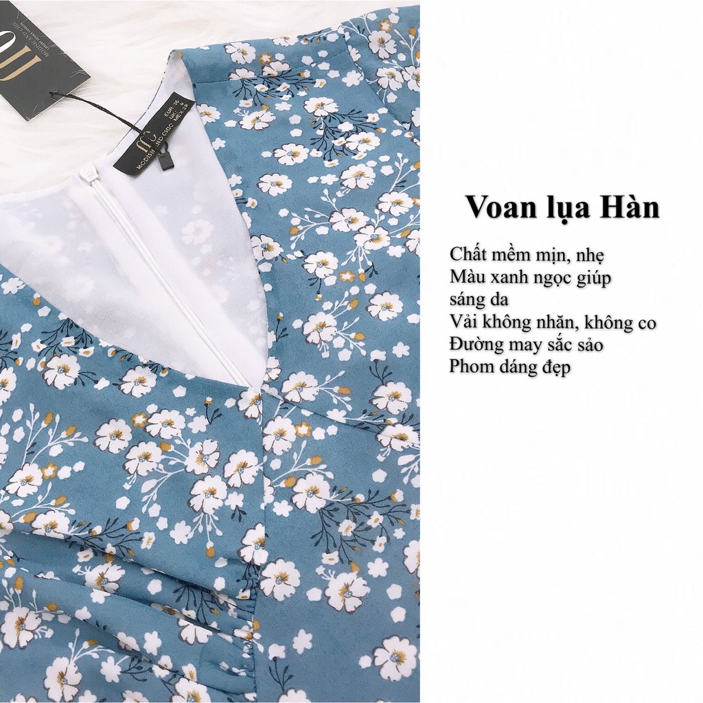 Váy xanh hoa nhí V036 - MC phân phối chính thức ( kèm ảnh thật shop tự chụp) | BigBuy360 - bigbuy360.vn
