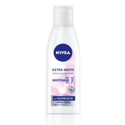 Nước hoa hồng NIVEA Extra White dưỡng trắng da & se khít lỗ chân lông (200ml)