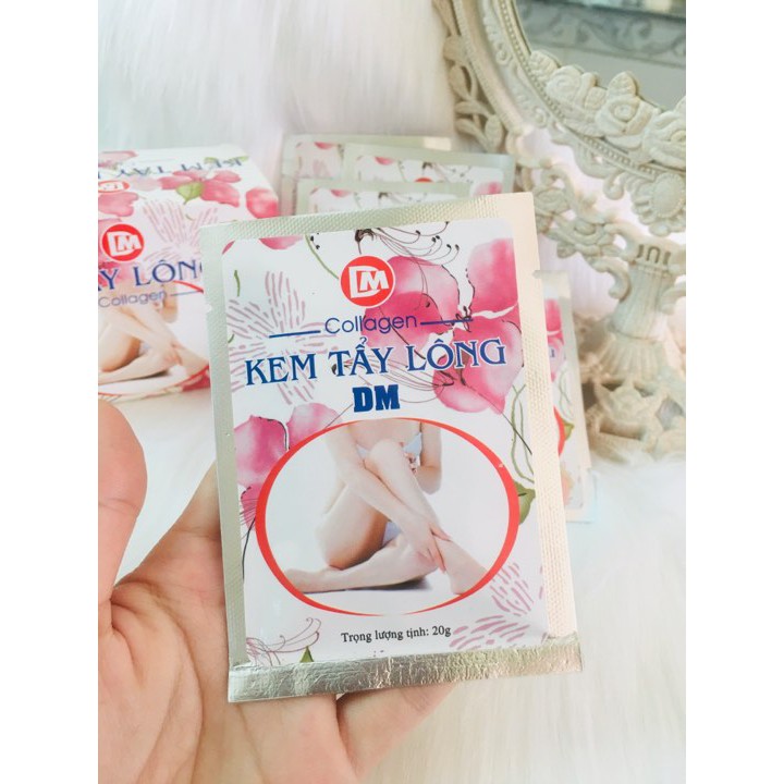 Kem Tẩy Lông Collagen - Không hóa chất độc hại - Tẩy Lông DM