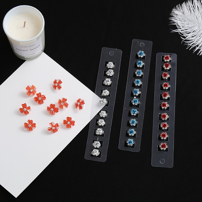 Set kẹp tóc mini xinh xắn tùy chọn màu sắc dành cho cô dâu