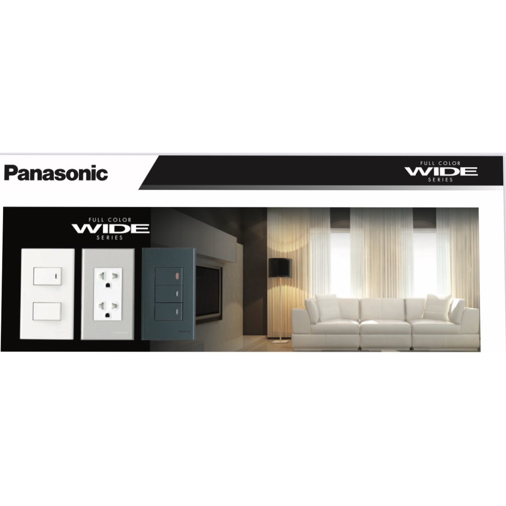 Mặt công tắc Panasonic, dòng Wide , mặt CB cóc, hình chữ nhật - hàng chính hãng