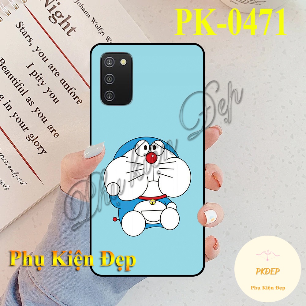 Ốp lưng SamSung A02s - Ốp dẻo đen in hình Mèo Mập Doraemon