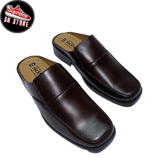[MIỄN SHIP]Giầy sapo nam hở gót sục chất da trơn bóng cao cấp SƠN HÀ
