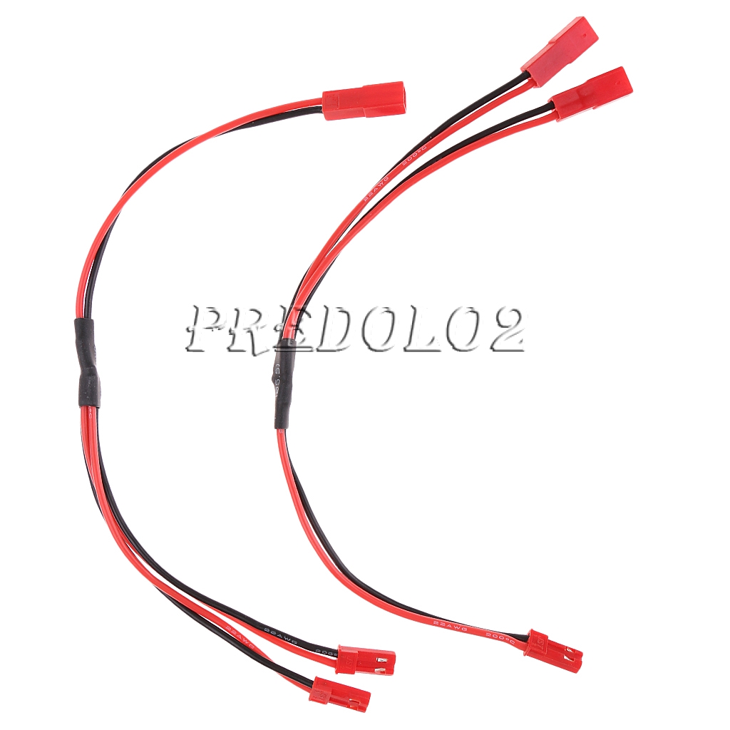 Set 2 Dây Cáp Sạc Pin Lipo Chữ Y 20awg Cho Xe Điều Khiển Từ Xa Tỉ Lệ 1: 2