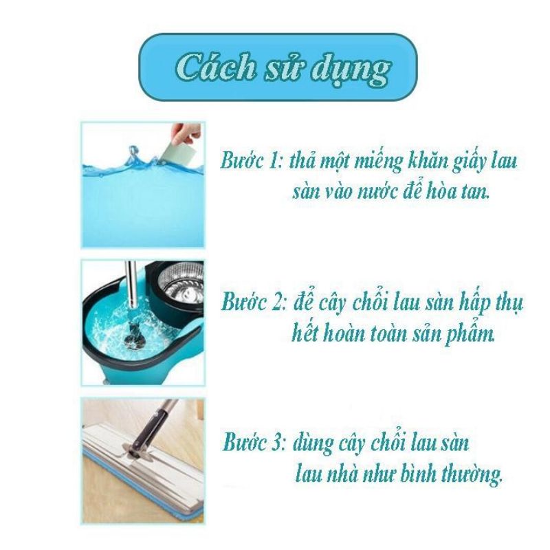 Giấy Hoà Tan Lau Sàn Diệt Khuẩn - Sạch Sẻ Thơm Tho