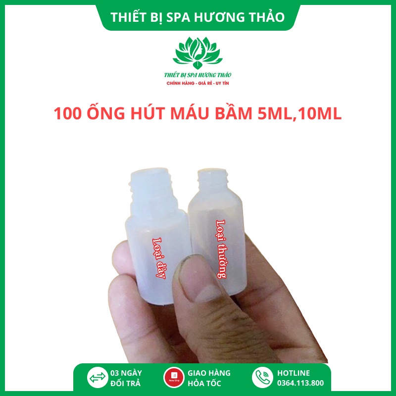 Ống hút máu bầm 5ml, hút mụn mủ, viêm cho spa bich 100 ống