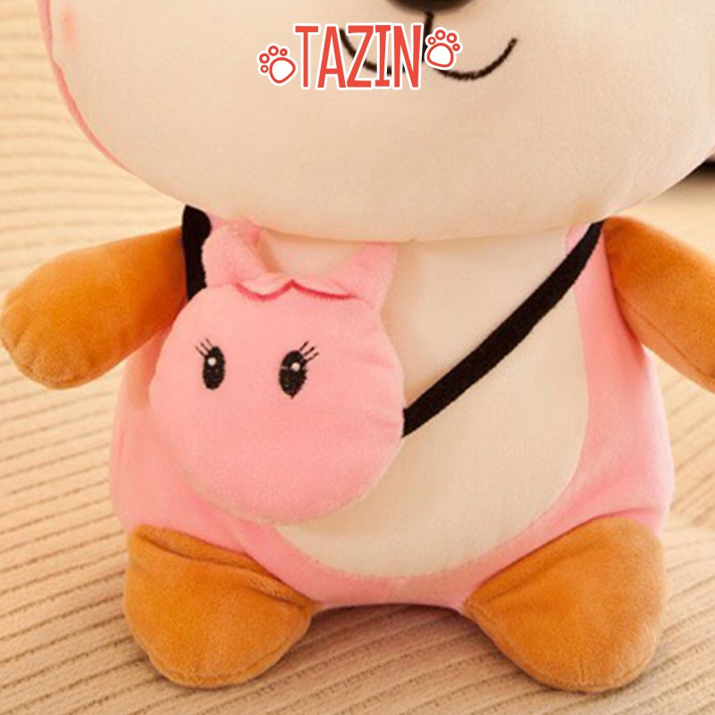 Gấu chó shiba cosplay, gấu bông chó shiba cosplay mini 25 cm cao cấp TAZIN