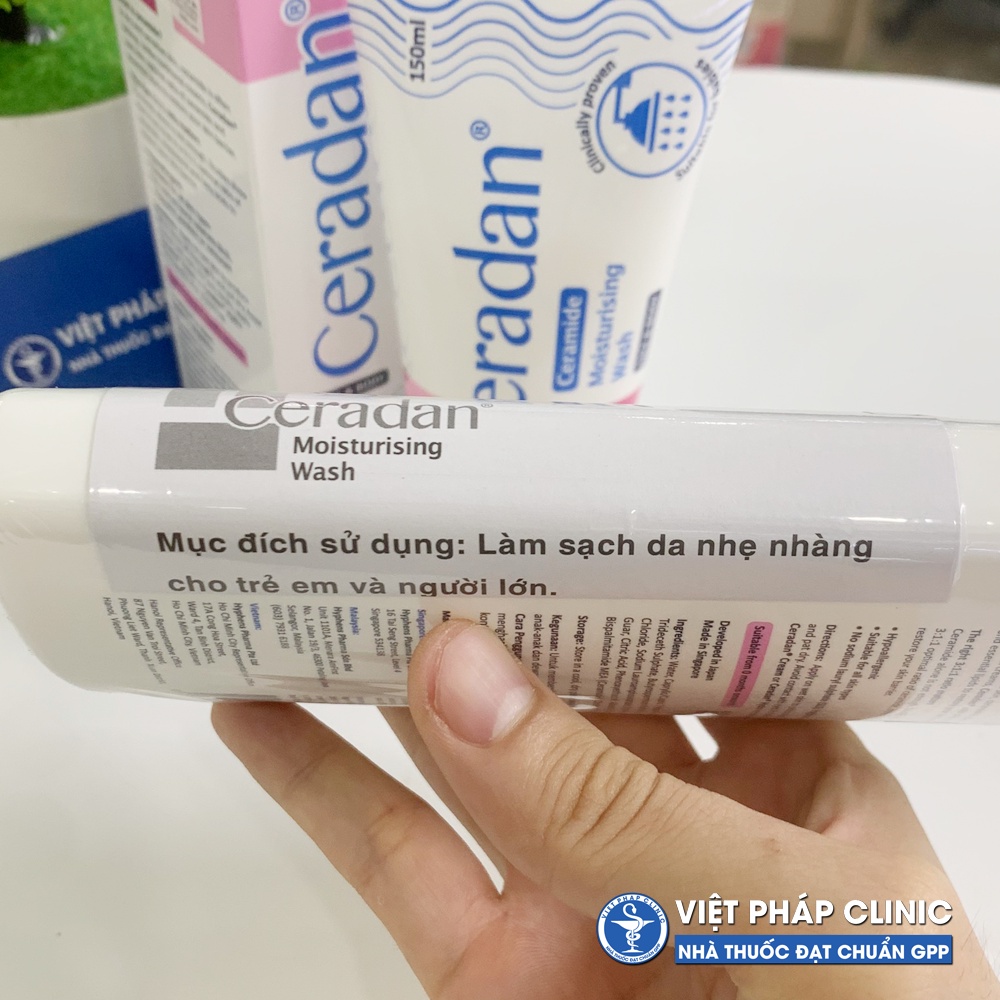 Sữa tắm dưỡng ẩm Ceradan cho trẻ em và người lớn - Ceradan Moisturising Body Wash