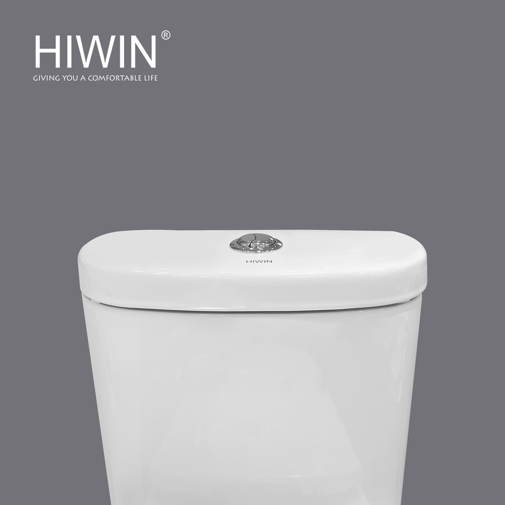 Bồn cầu sứ nguyên khối tráng men chống bám bẩn cao cấp HIWIN MT-2012