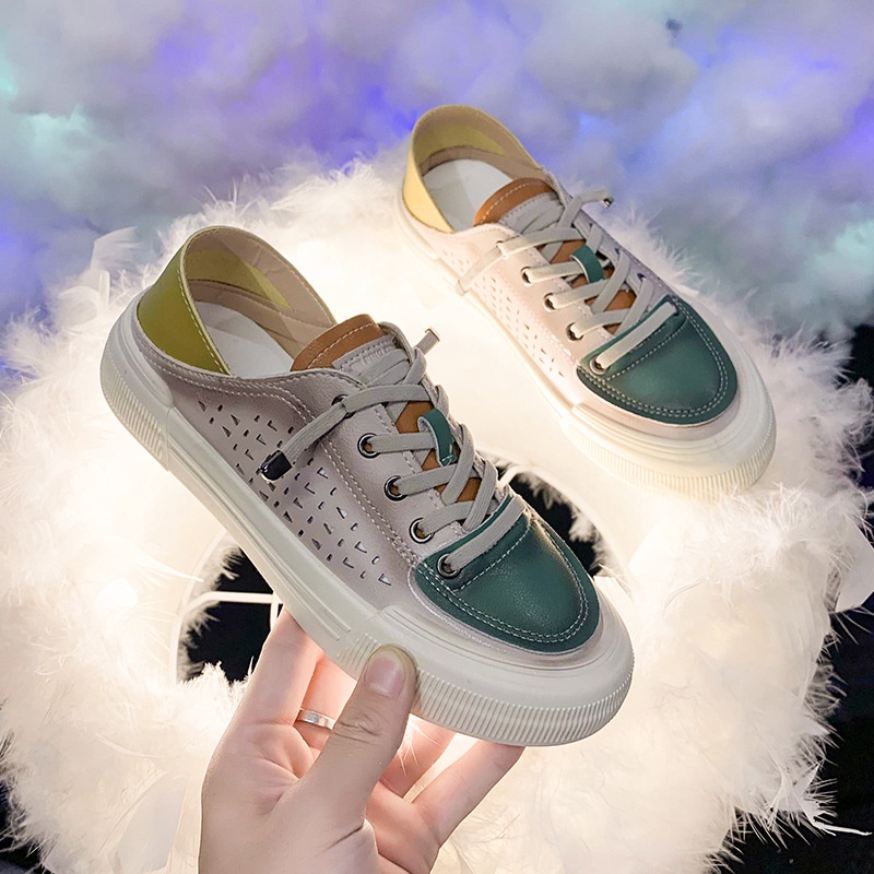 Giày sneaker đế mềm IELGY thiết kế đục lỗ thoáng khí thời trang cho nữ