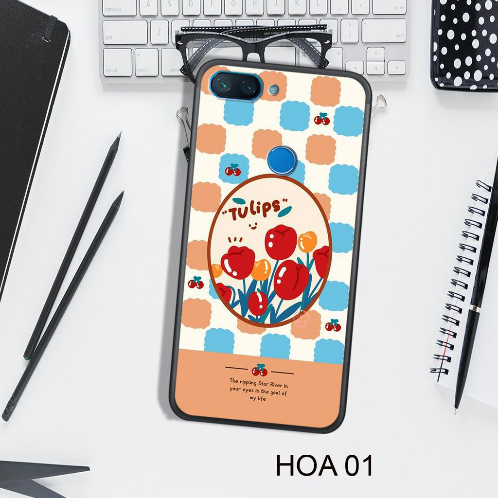Ốp Lưng  XIAOMI MI 5X/MI A1 - MI 8 - MI 8 SE - MI 8 LITE, In Hình HOA, Màu Sắc Bắt Mắt.