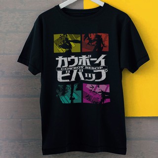 Cowboy Bebop All Character And Logo Anime Inspired New Tees Sports Men's T-shirt