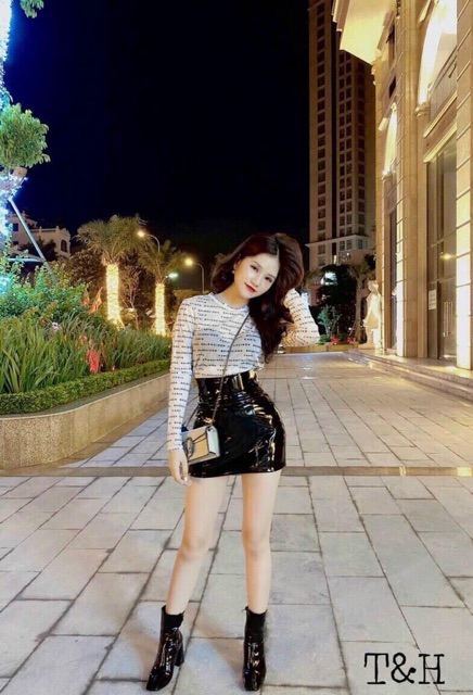 Chân váy da cạp cao hàng đẹp Quảng Châu | BigBuy360 - bigbuy360.vn