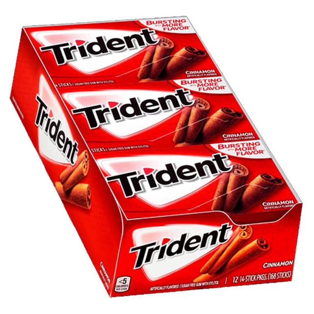 Hộp kẹo singum mỹ Trident 12-15 phong/ hộp