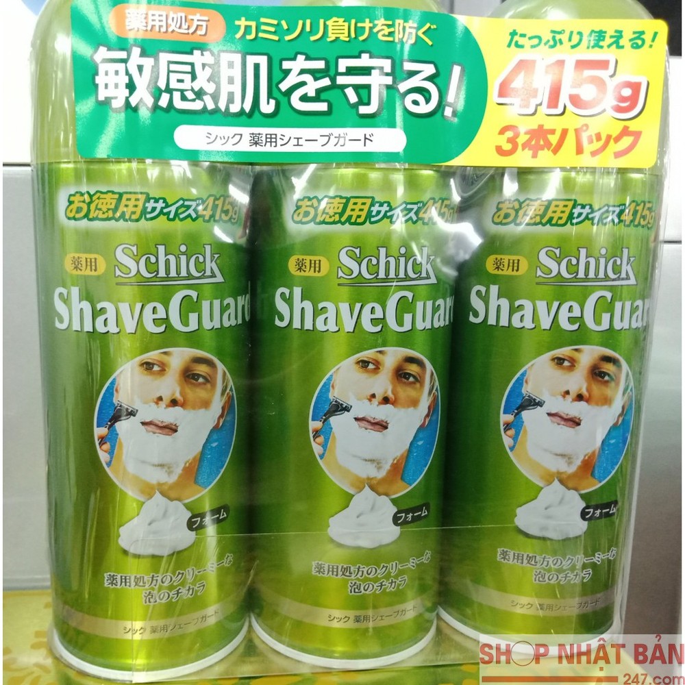 [Chính hãng] Bọt cạo râu Shave Guard Schick-Nhật Bản