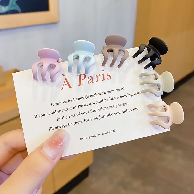 Kẹp Tóc Càng Cua Mini Nhiều Màu Sắc Dễ Thương