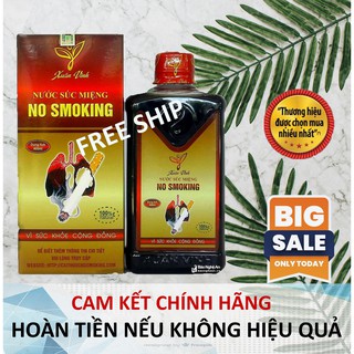 Nước súc miệng cai thuốc lá, thuốc lào NO SMOKING XUÂN VINH