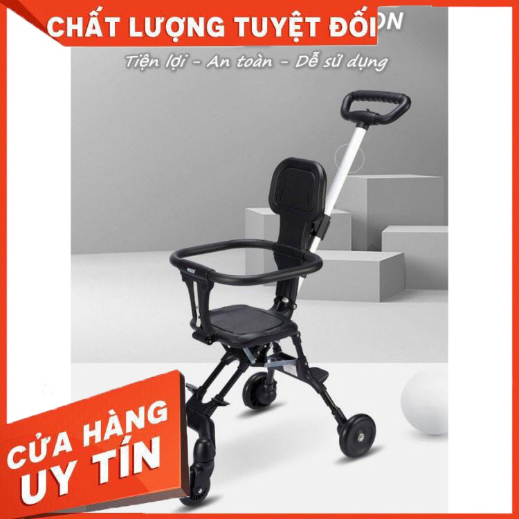 XE TRẺ EM - XE ĐẨY ĐẢO CHIỀU, GẤP GỌN, XOAY CHIỀU - THOÁNG LƯNG CHO BÉ - có đệm va lót đai an toàn cho bé .