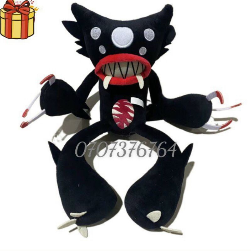 Thú Bông HUGGY WUGGY Đen - Game Poppy Play Time - Cao Cấp