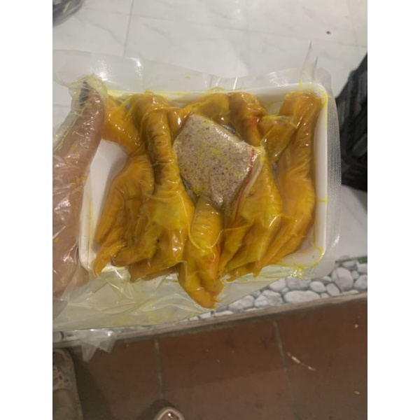 Chân gà ủ muối ăn liền 500gr khoảng 10 chiếc nguyên xương ❤HÀ NỘI SHIP HỎA TỐC ❤Chân gà ủ muối ăn là mê.