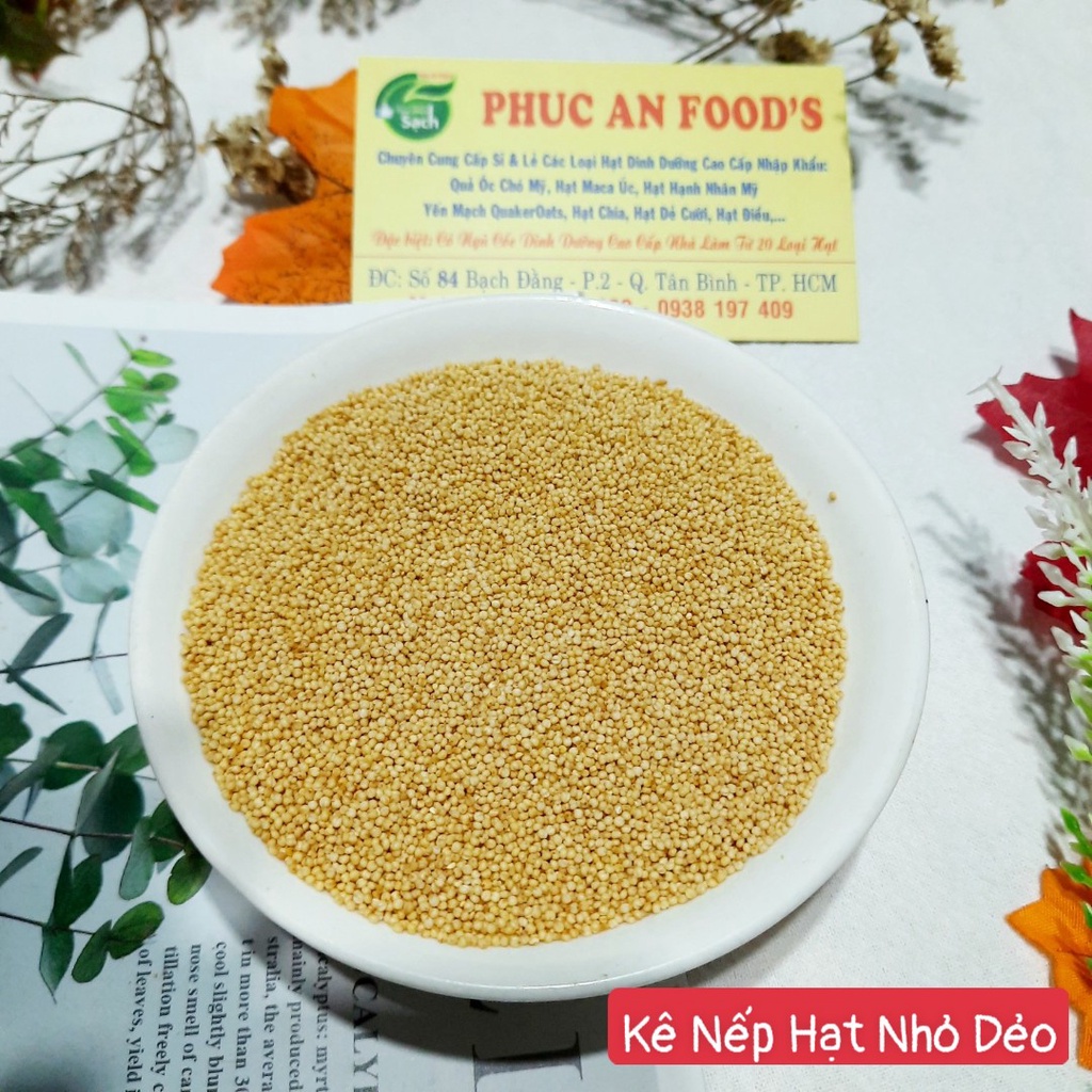 Hạt Kê Nếp Li Ti 500GR -HẠT KÊ HỮU CƠ TỰ NHIÊN GIỐNG THUẦN